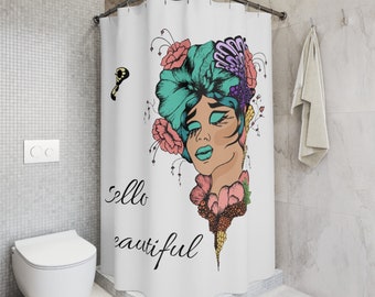 Beautiful Pollyester shower curtain