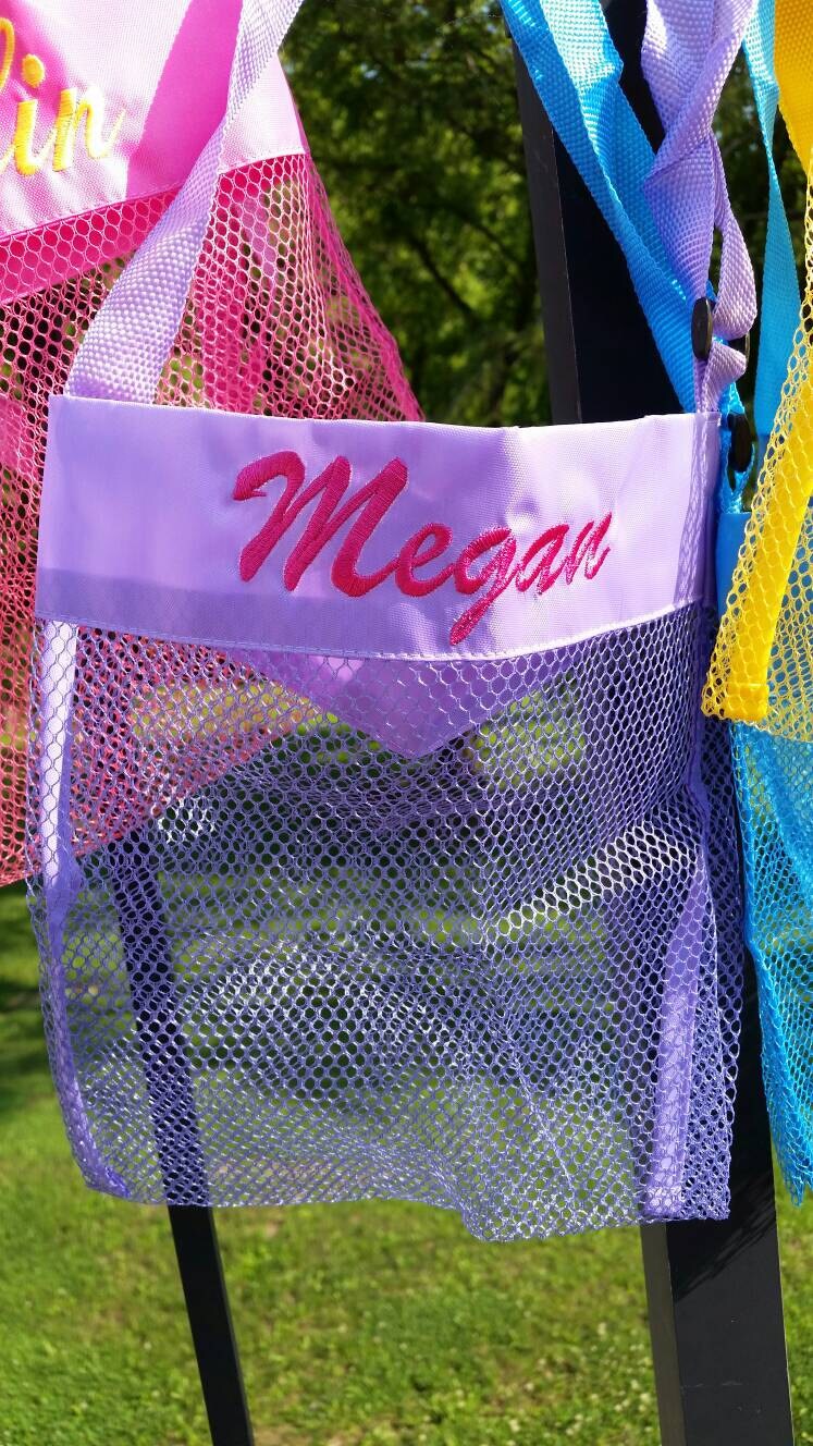 Personalized Mesh Sea Shell Collector's Bag Etsy