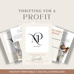A Guide to Thrifting for Profit - Reselling and DIY Tips - Instant Digital Download