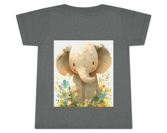 Toile Serene Elephant : réalisée par Jon Klassen et Oliver Jeffers dans des tons pastel