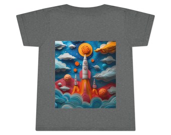 Cosmic kindershirt: 3D ruimteavontuur - artistieke verkenning