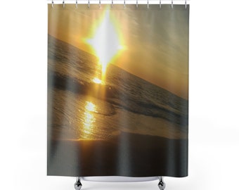 Beach Sunset Shower Curtains