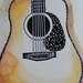 Guitar Painting Guitar Watercolor Guitar Art Original
