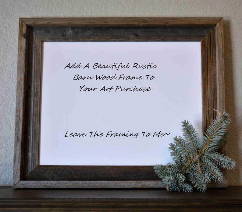 11 X 14 Rustic Frame Add A On Your Image 0