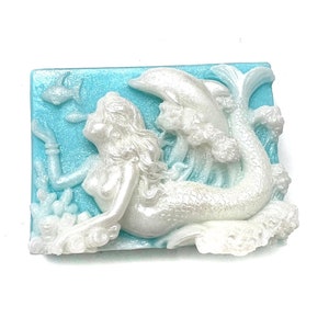 Mermaid Soap, Guest Soap, Beach House Soap, Bar Soap, Mermaid Gifts, Natural Soap, Dolphin Soap, Sea Life