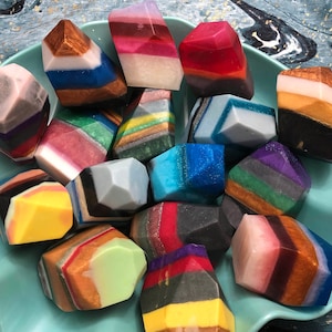 5 Bar Set of Rock Soap, Soap Rocks, Crystal Soap, Gift for him, Gift for her, Ready to Ship, Wholesale