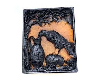 Bird Soap, Raven Soap, Black Bird, Crow Nest, Crow Raven Decor, Gift for him, gift for her, Black Bird,