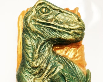 Dinosaur Soap - T-Rex Shaped Bar Soap for Prehistoric Decor & Gifts