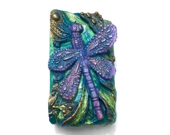 Dragonfly Soap, Garden Soap, Glitter Soap, Gift for BFF, Gift for Her, Gift for Him