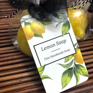 Handcrafted 3D Lemon Soap - Perfect Kitchen Soap and Hostess Gift