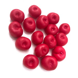 Cherry Soap Embeds, 15 pc Maraschino cherry, Fruit Soap, Soap Cupcake Embeds, Bath Bomb Embeds, Soap Embellishments