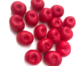 Cherry Soap Embeds, 15 pc Maraschino cherry, Fruit Soap, Soap Cupcake Embeds, Bath Bomb Embeds, Soap Embellishments