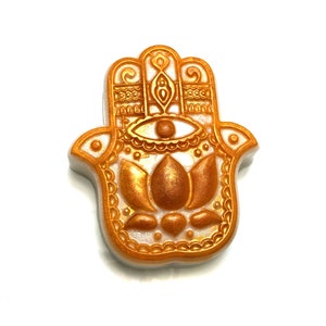 Hamsa Soap, Hand of Fatima, Goddess Hands, Evil Eye Defense, Bar Soap, Glitter Soap, Novelty Soap, Hand Shaped