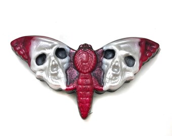 Spooky Moth Soap, Skull Moth, Goth Moth,