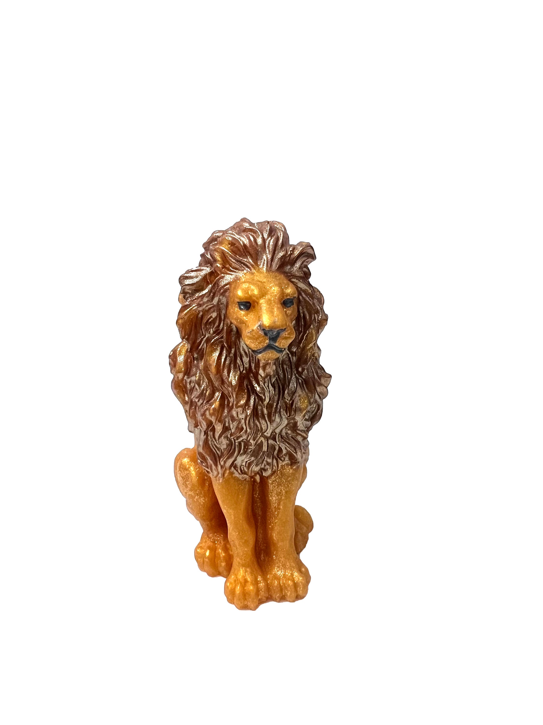 3D Lion Soap, Gold Figurine, Totem Animal Soap