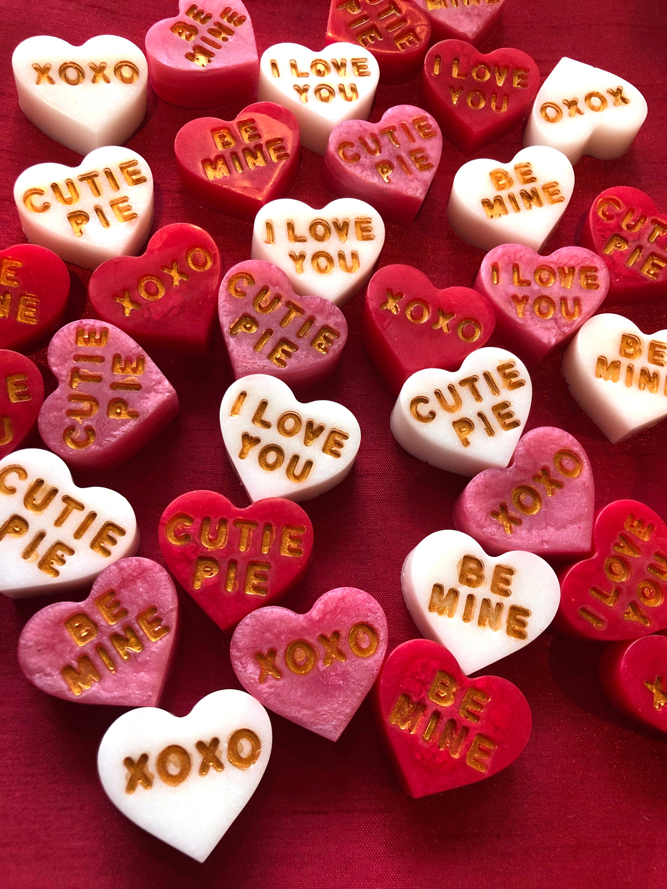 Conversation Hearts Soap Embeds, 12 pieces