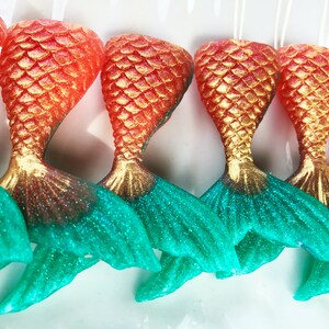 Mermaid Tail Soap, 10 Tails, Mermaid Party Favor, Mermaid Birthday, Mermaid Gift, Mermaid Party Supplies, Mermaid Tail image 5