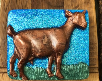 Goat Soap, Glitter Bar, Self Care Gifts, Animal Soap, Farm Decor, Novelty Soap