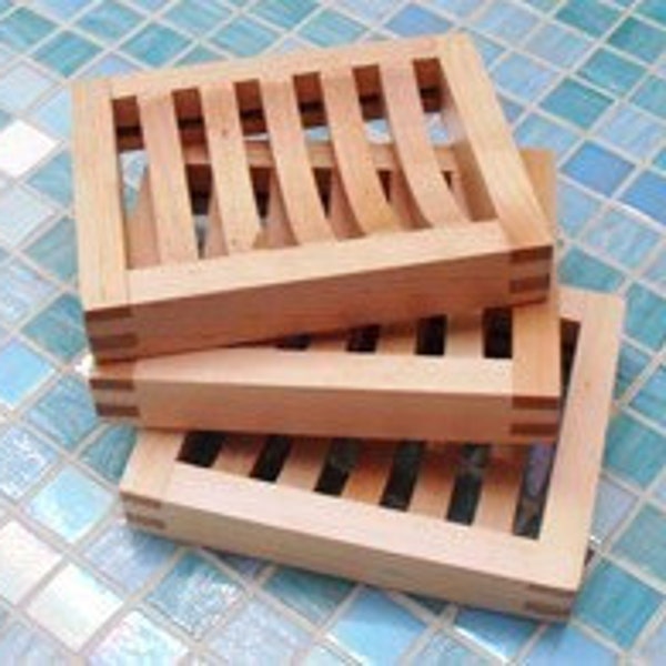 Slotted Wooden Birch Soap Dish for Handmade Soap