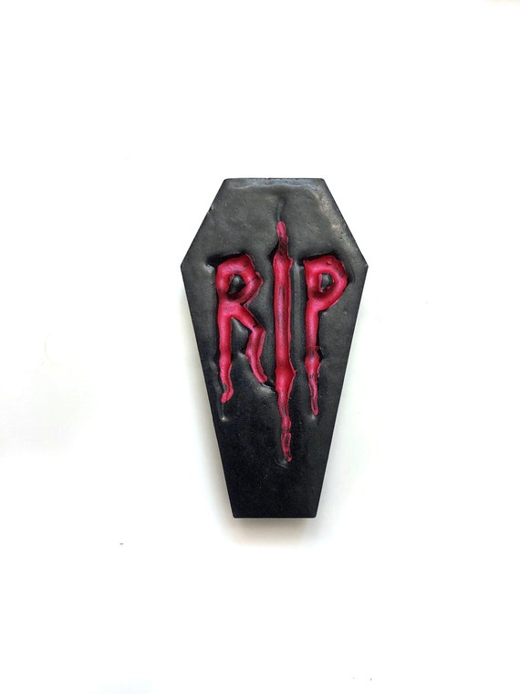 Coffin Soap with RIP Design - Halloween Decor and Goth Inspired Gift