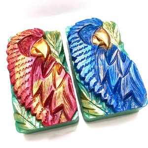 Parrot Soap, Bird Soap, Macaw Soap, Tropical Decor, Bird Decor, Exotic Bird, Bar Soap, Paradise Decor, Birdwatcher, Rainforest, Bird Soap