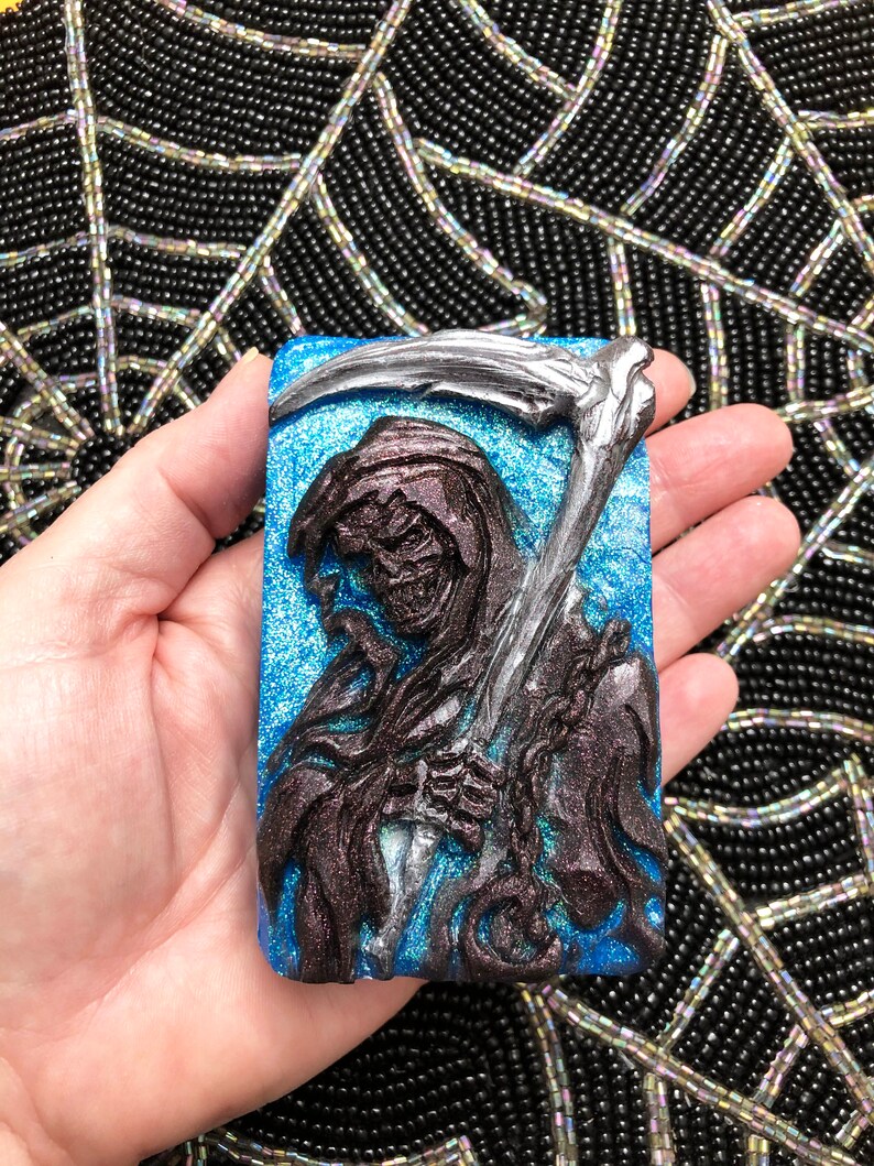Grim Reaper Soap Death Soap Graveyard Decor Black Death Etsy