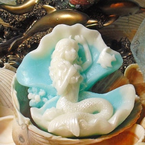 Mermaid Soap, Ocean Decor, Beach House Decor, Handmade Soap, Mermaid Gifts, Gift for Her, Mermaid Favors
