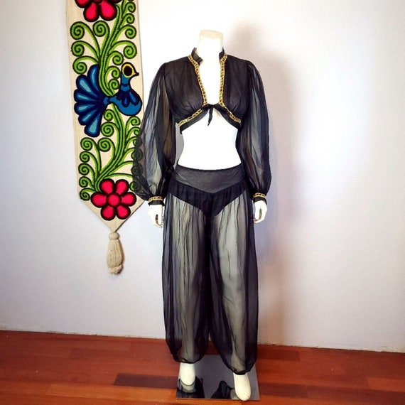 Vintage Jeannie Harem Lingerie Pant Set