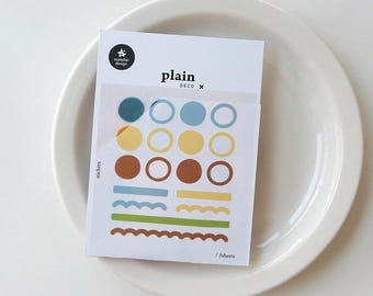 Korean Planner Stickers / Suatelier Stickers Plain Deco 1670 Stickers for Planner Stickers for Journaling Lover Gift Idea