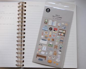 Korean Stickers Suatelier Sticker Sheet No. 1152 "Grandpa's Room"