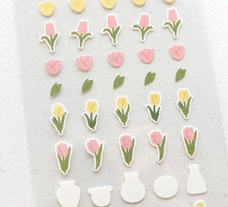 Mini Tulip Stickers - Suatelier Sticker Mini Series No. 126 Flower 03 ...