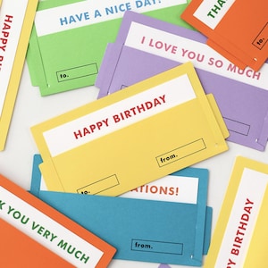 Tarjetas de mensajes coloridas / Tarjeta de mensaje de buzón de Paperian / Lindo sobre de papel de carta de papelería coreana