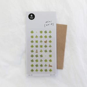Cute Clover Bunnies Deco Stickers - Suatelier Mini Series Stickers No. 133 Deco. 22