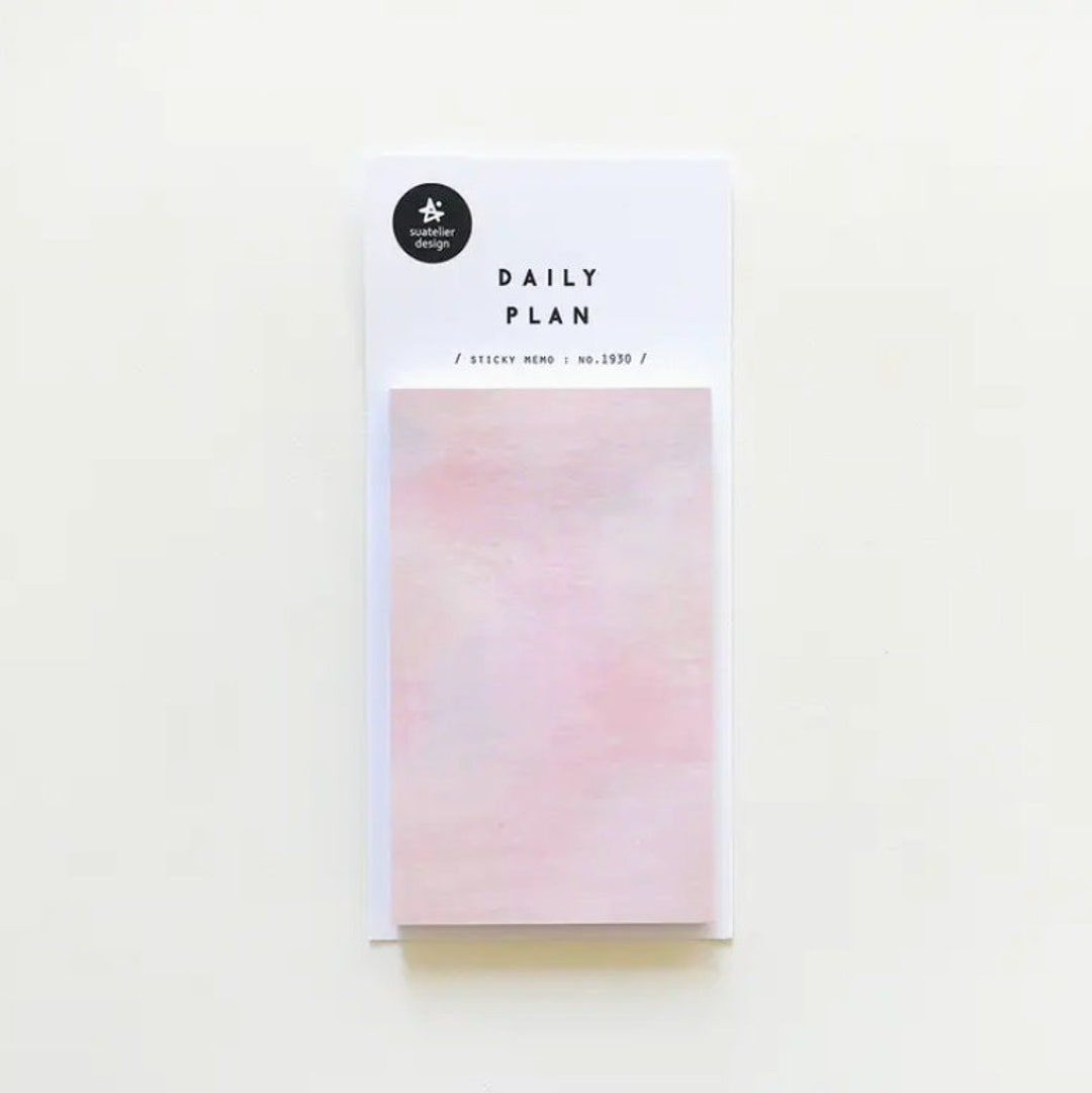Pink Sticky Notes for Stationery Lover Gift Idea for Grad / Suatelier ...