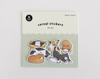 Cute Cat Stickers for Journaling Stickers for Cat Lover Gift Idea Korean Stationery Lover Gift for Kids Stickers