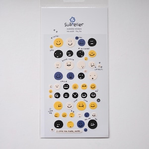 Pegatinas Suatelier Emotion n.º 1076 // Pegatinas coreanas para amantes de la planificación Idea de regalo para llevar un diario Pegatinas para el diario del estado de ánimo