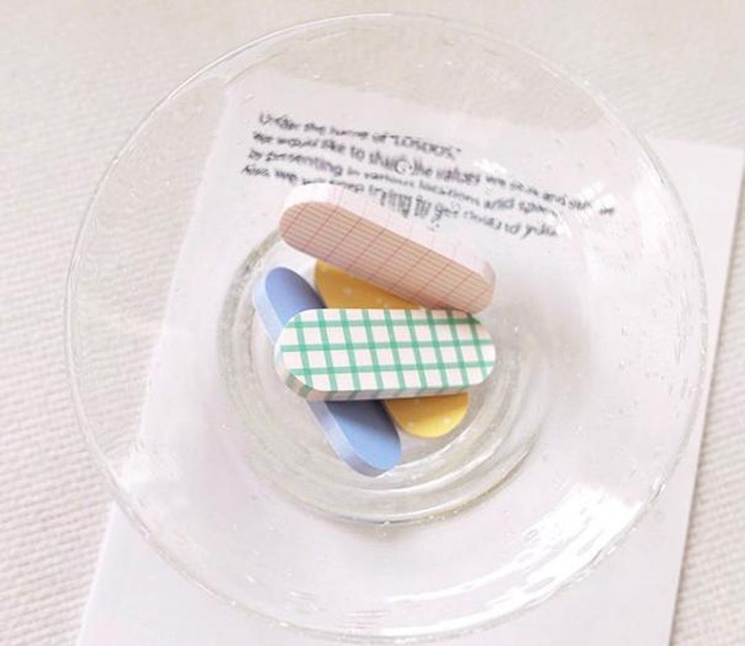 Sticky Beautful Design Pastel Rounded Sticky Note Set - Suatelier Design Aesthetic Sticky Memo ...