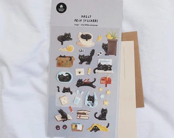 Suatelier Stickers No. 1197 "My Little Universe" - Daily Deco Stickers for Planner Lover Gift Idea for Journaling Korean Stationery