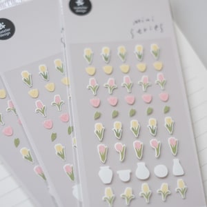 Mini-tulpstickers - Suatelier-sticker miniserie nr. 126 Flower 03