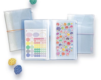 Sticker Book/Pouch // Jam Sticker Book Long Pocket Sticker Organizer for Sticker Lover Gift Idea for Stationery Lover