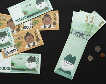 Birthday Money Envelopes for Gifting / Korean Stationery Money Envelope to Save Money / Cash Envelope Cute Bear Envelope for Birthday Gift