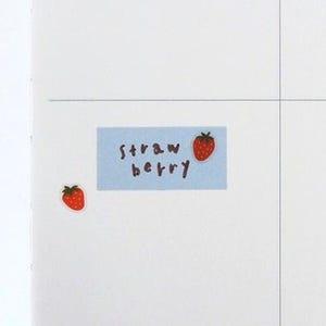 Mini Strawberry Stickers for Journaling Stickers / Suatelier Mini Series Stickers - No. 130 Deco. 20 image 6