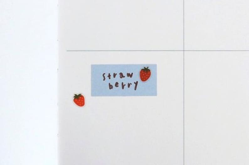 Mini Strawberry Stickers for Journaling Stickers / Suatelier Mini Series Stickers - No. 130 Deco. 20 image 6