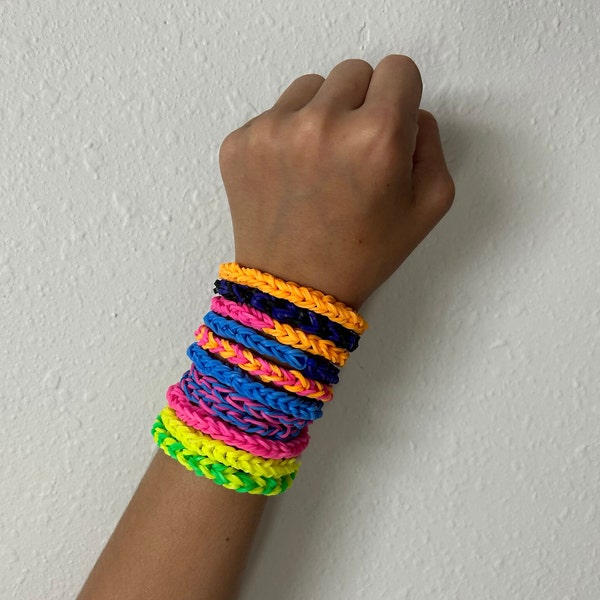 Custom Rubber Band Friendship Bracelets