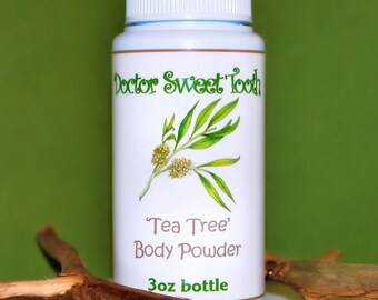 Tea Tree Essential Oil Dusting Powder 3oz (Talc Free)