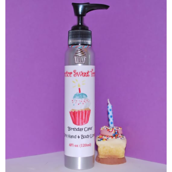 Vanilla Birthday Cake Body Lotion Paraben Free Etsy