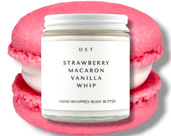 Strawberry Macaron & Vanilla Whip Body Butter