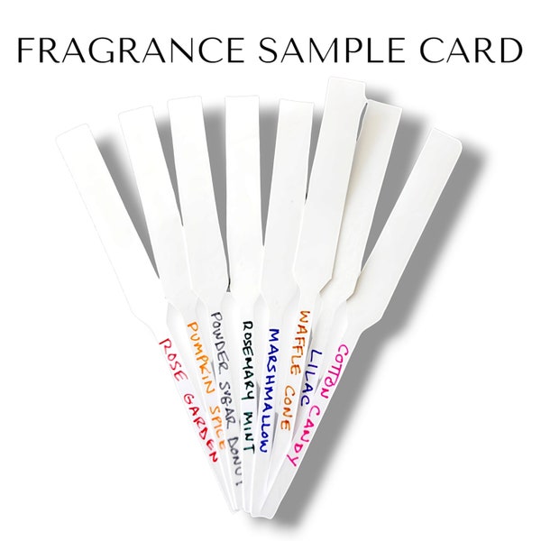 Scent Sample Card Etsy