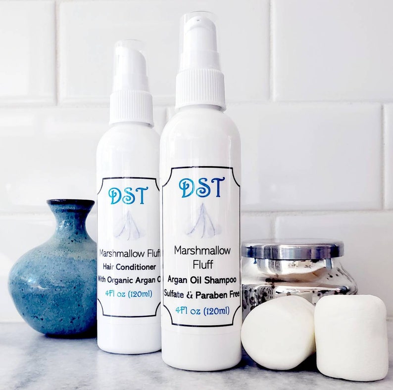 MARSHMALLOW FLUFF Argan Oil Shampoo & Conditioner Set Sulfate Etsy
