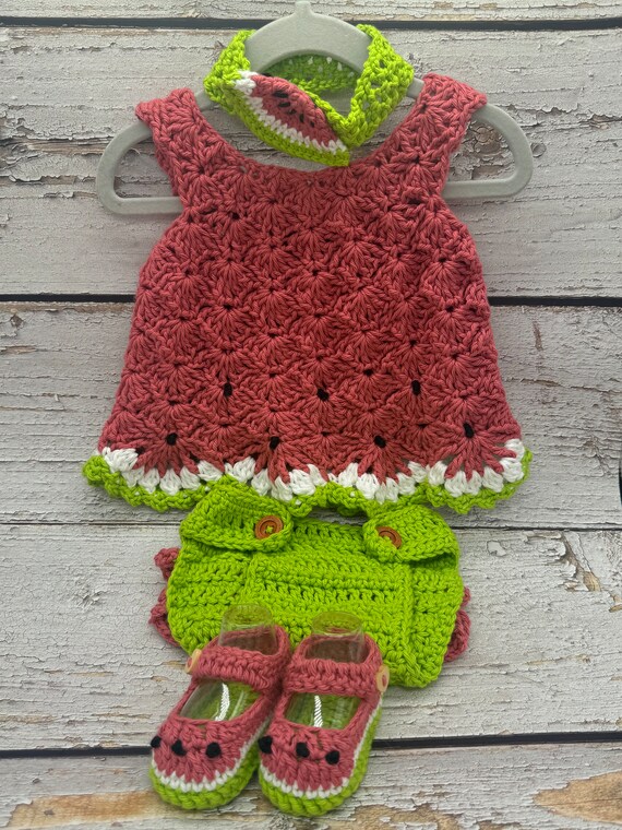 crochet watermelon dress pattern swEEt waTErMeLOn bABy sUndReSS